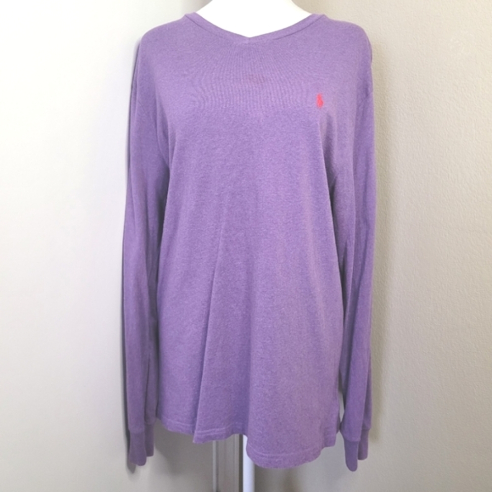 Ralph Lauren Polo Long Sleeve Womens XL, Purple Pullover